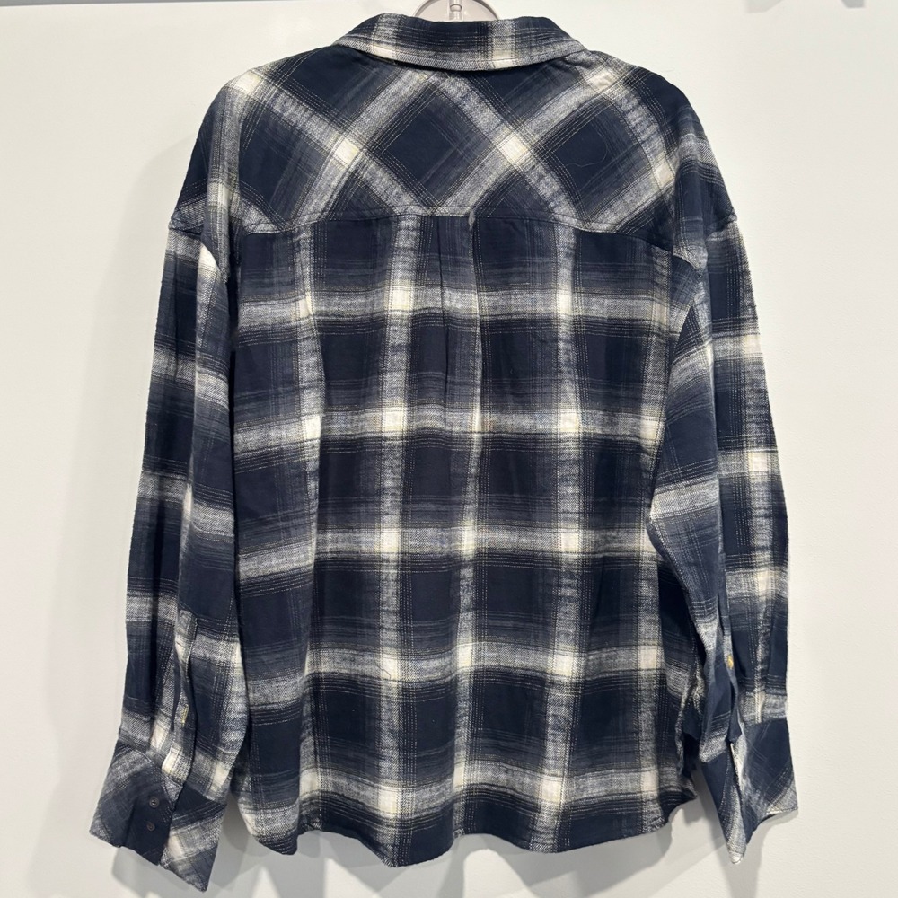 Scotch Soda Womens Flannel Shirt XXL Plaid Western NEW Rustic Cabin Boho 21273 - Picture 2 of 13